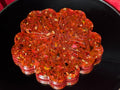 Ruby Gold Flake Resin Decorative Flower Tray