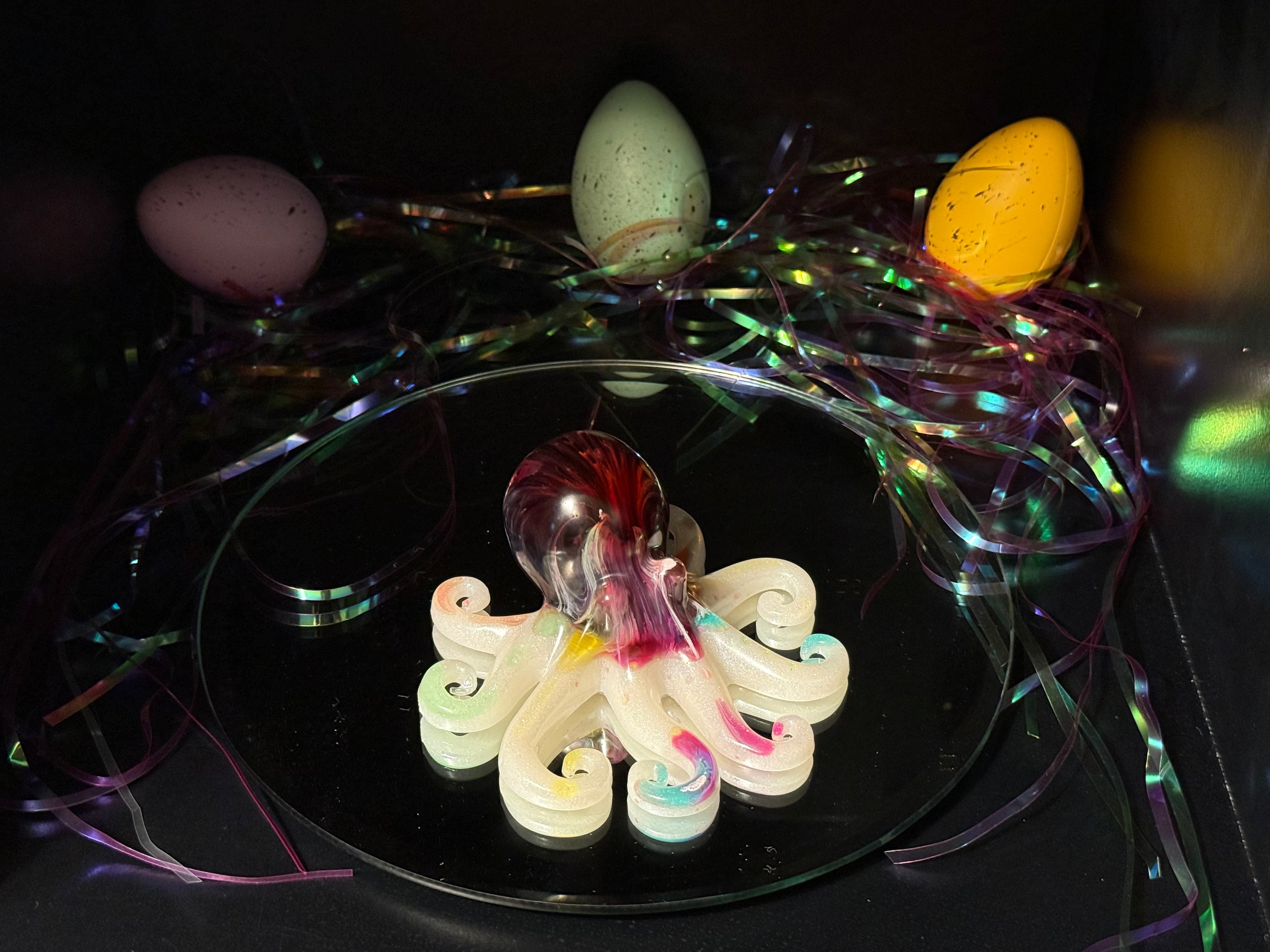 Spring Rainbow Resin Octopus