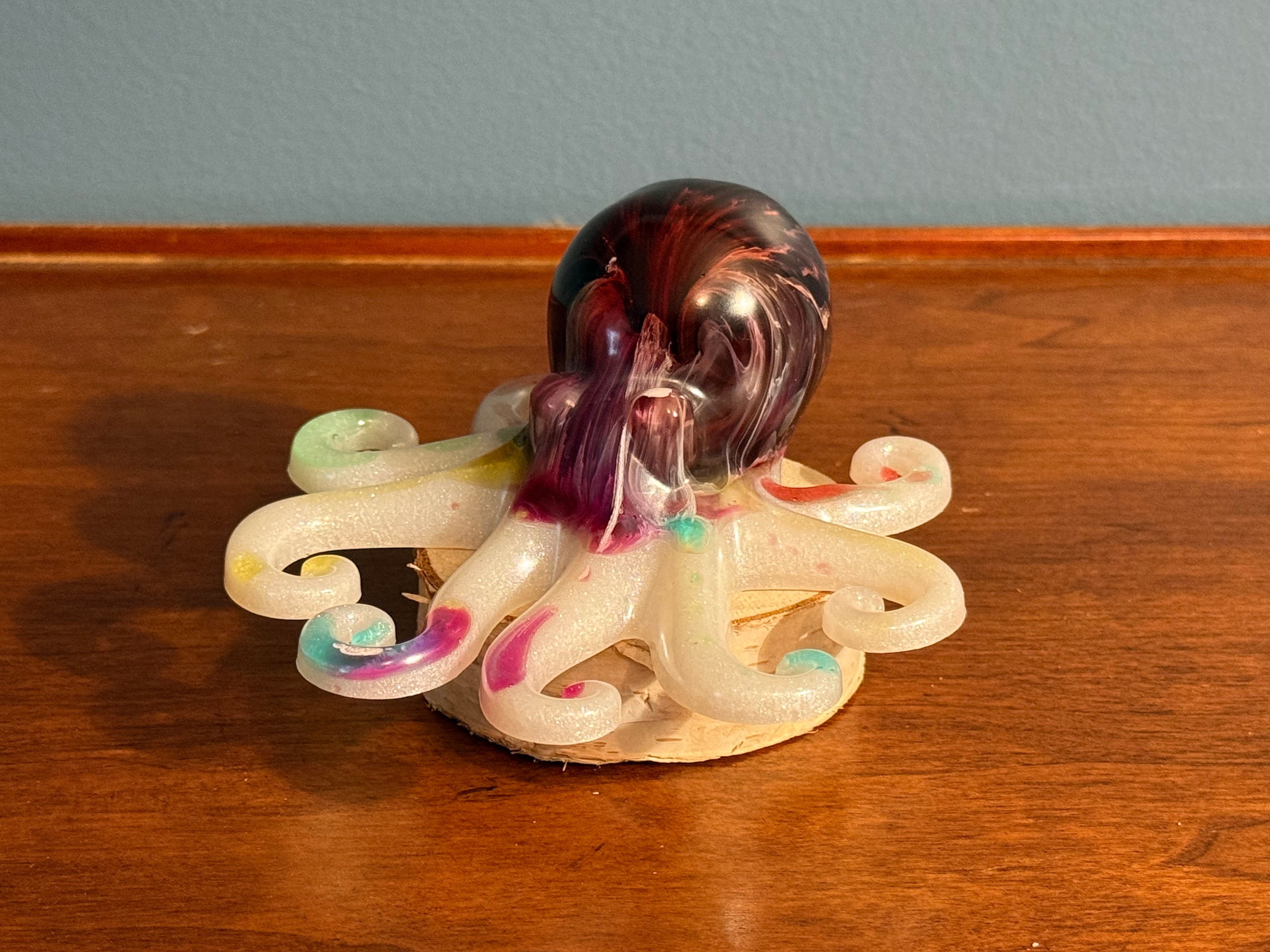 Spring Rainbow Resin Octopus