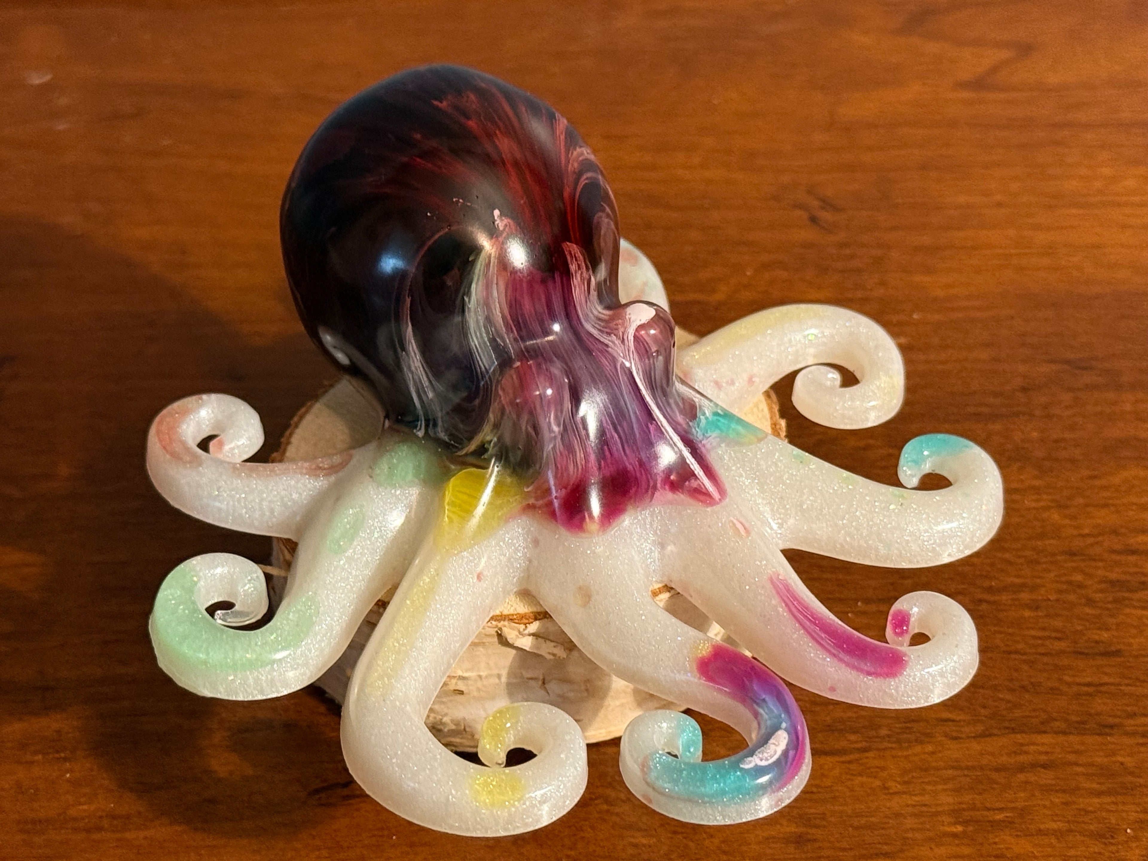 Spring Rainbow Resin Octopus