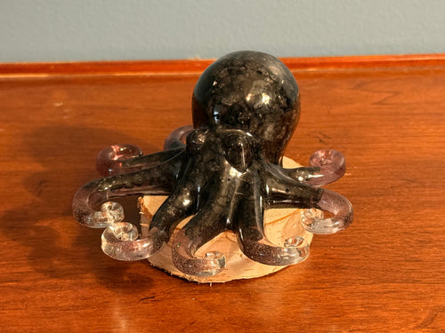 Black Pebble Resin Octopus