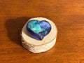Purple Green Smudge Pocket Hug Heart
