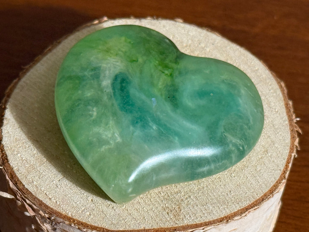 Light Green Swirl Pocket Hug Heart