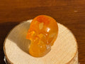 Orange Sunshine Resin Mini Skull