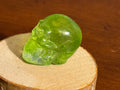 Lime Green Resin Mini Skull