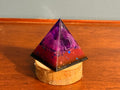 Glow in the Dark Resin Pyramid Decor