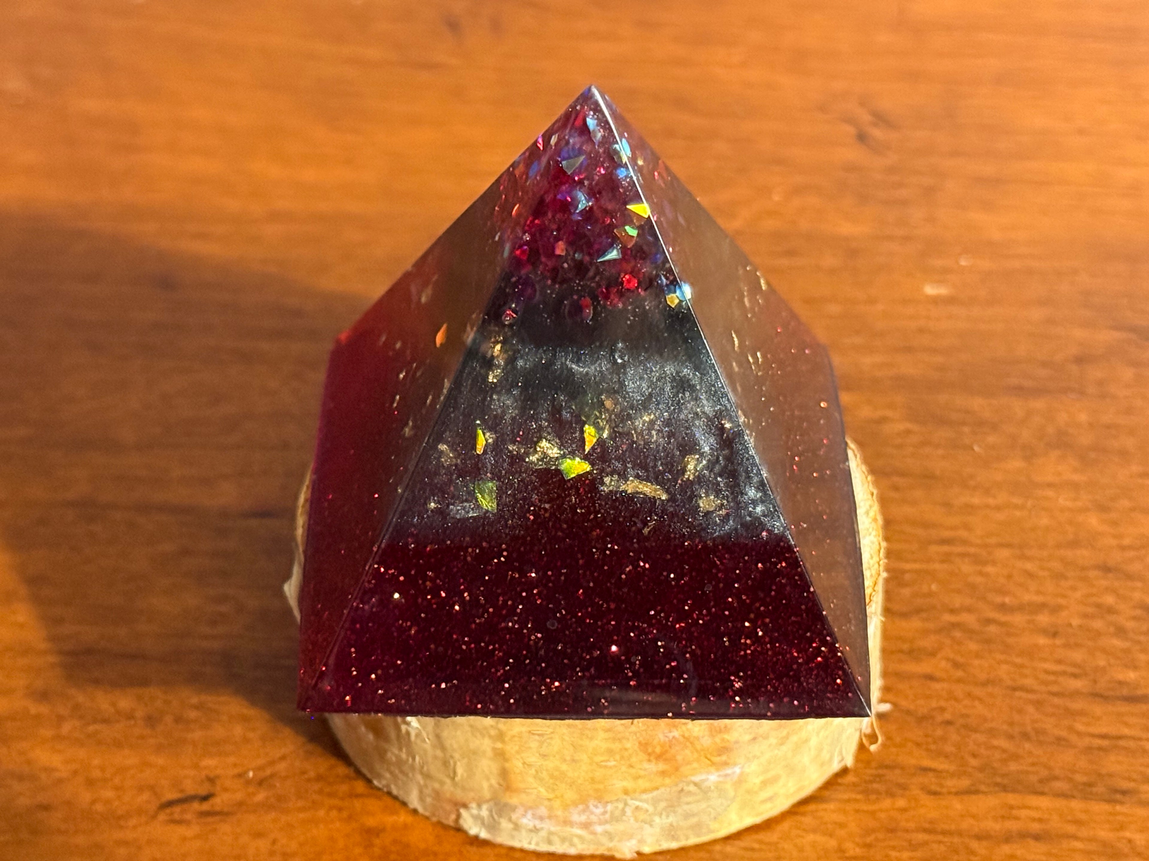 Dark Romance Resin Pyramid Decor