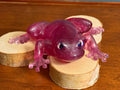 Pink Glitter Resin Frog