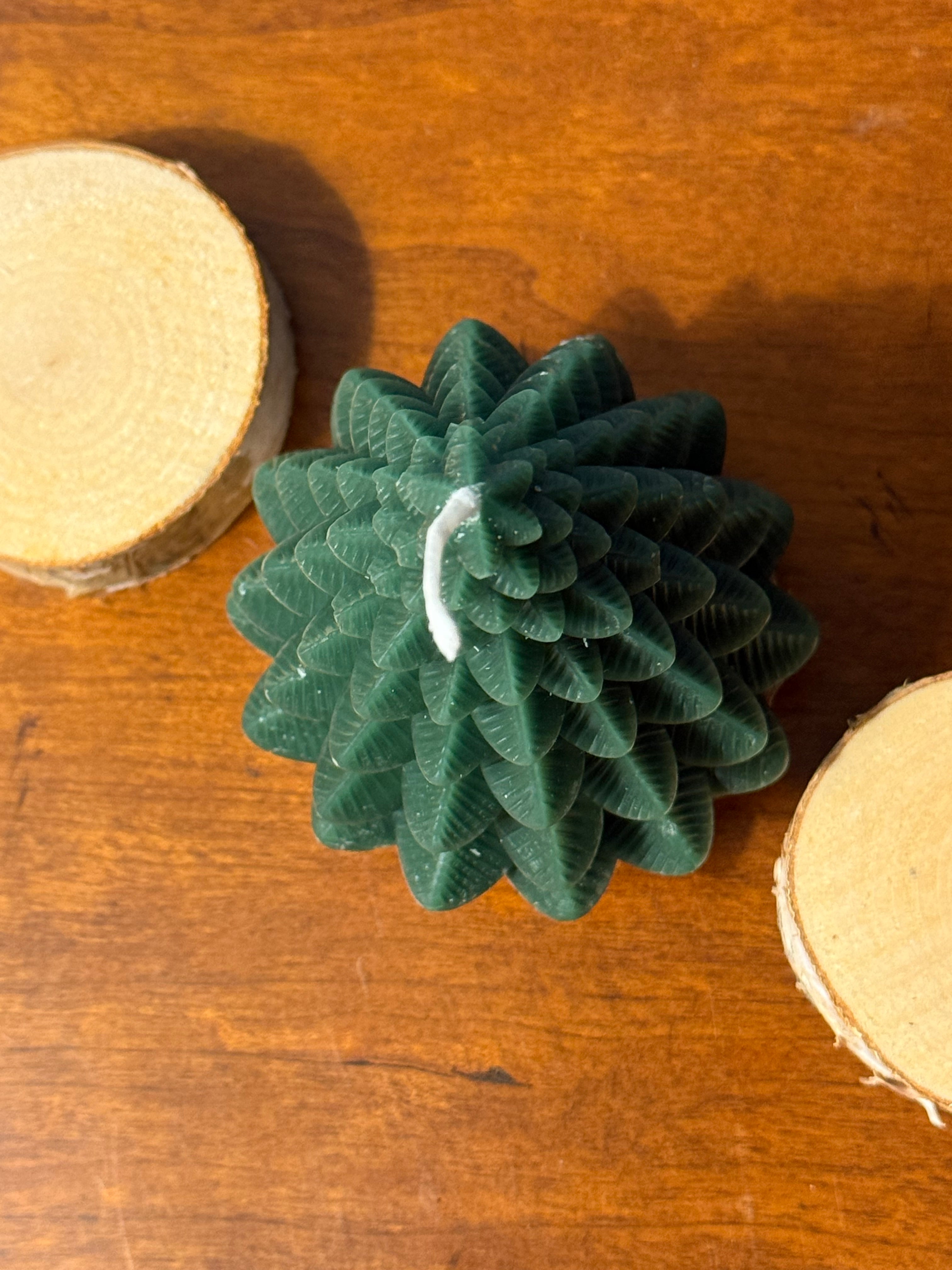 Holiday Pine Tree Candle — Handmade Soy Wax