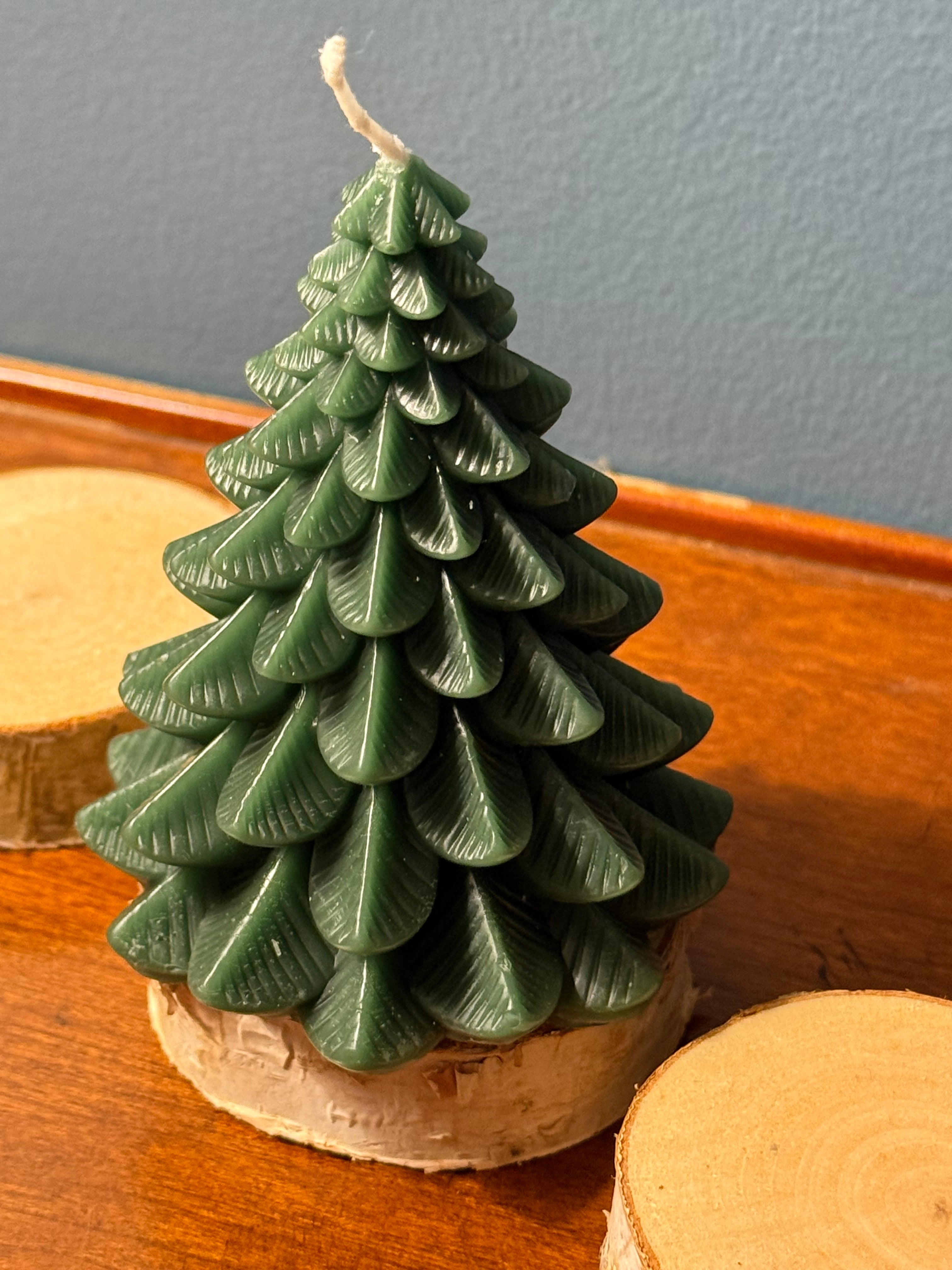 Holiday Pine Tree Candle — Handmade Soy Wax